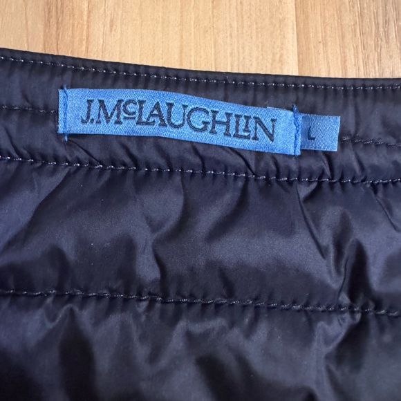 J. McLaughlin Eva Puffer Jacket in Dark Navy Size Large - Picture 9 of 11